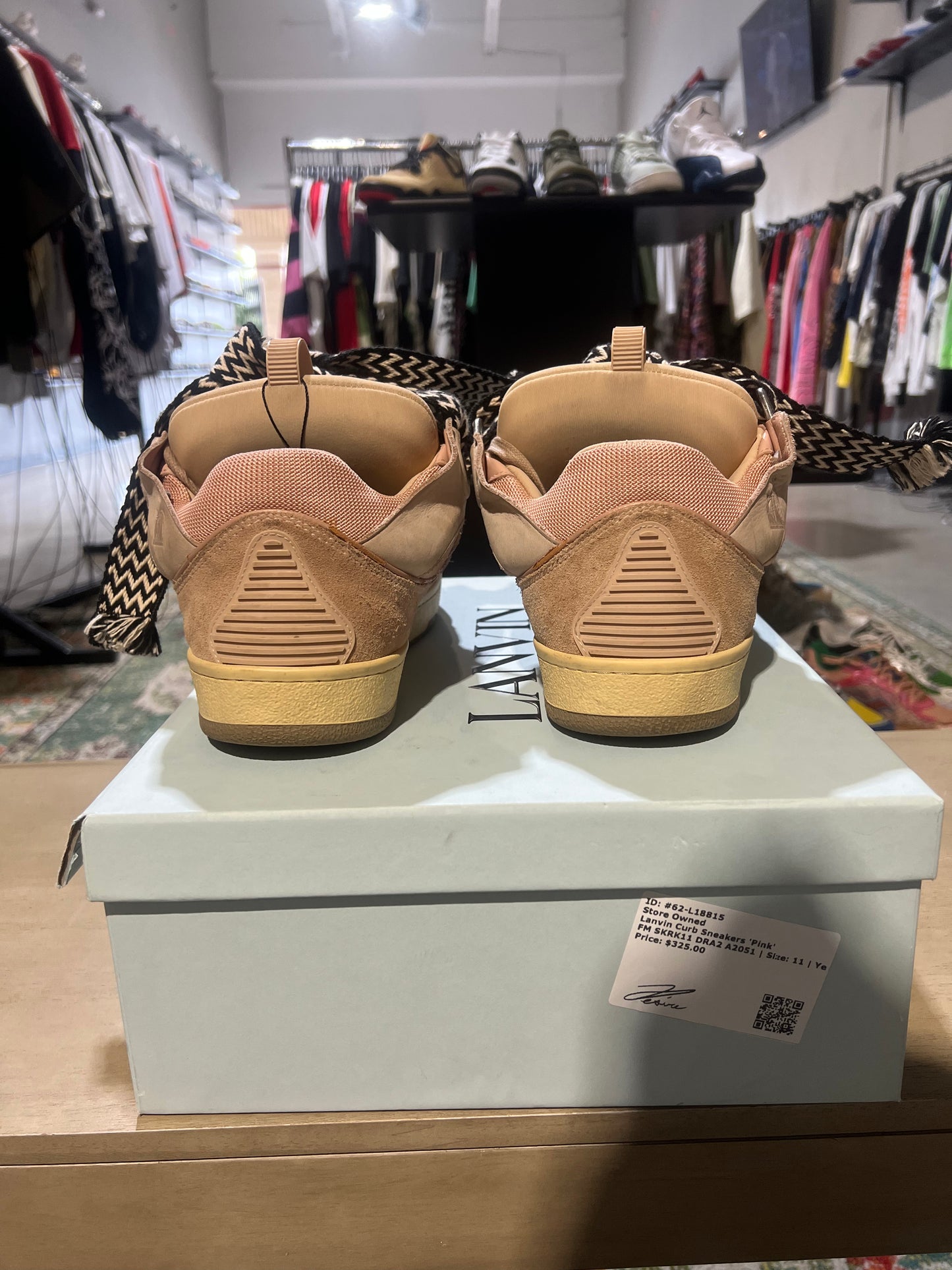 Lanvin Curb Sneakers Pink Used