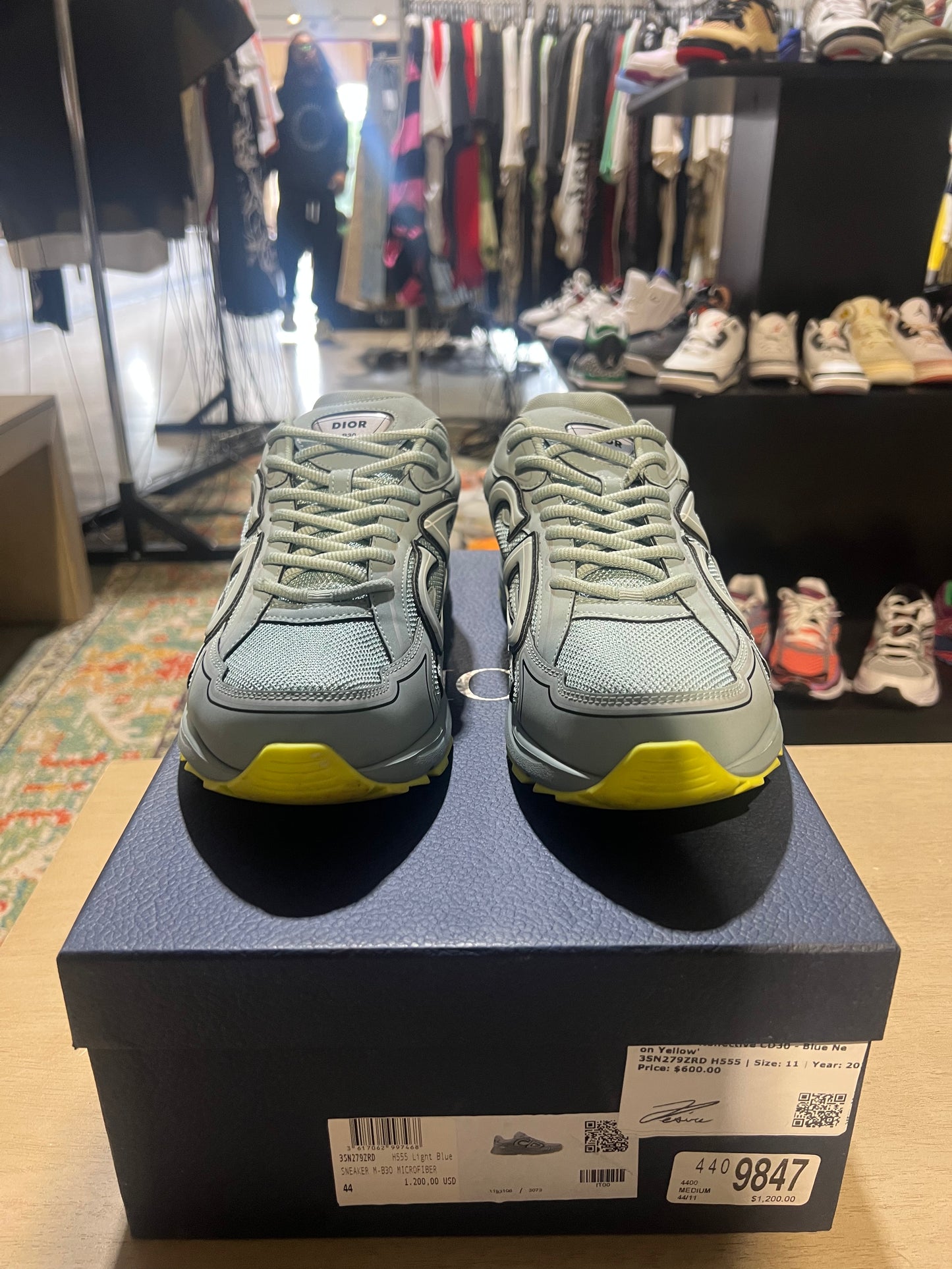 Dior B30 Reflective CD30 - Blue Neon Yellow Used