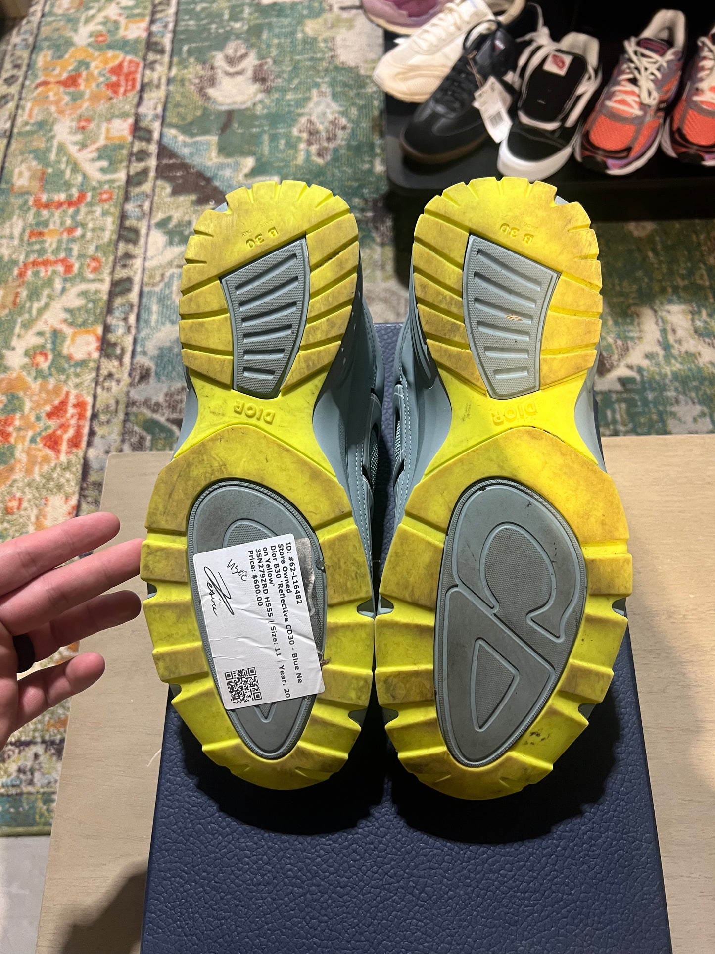 Dior B30 Reflective CD30 - Blue Neon Yellow Used