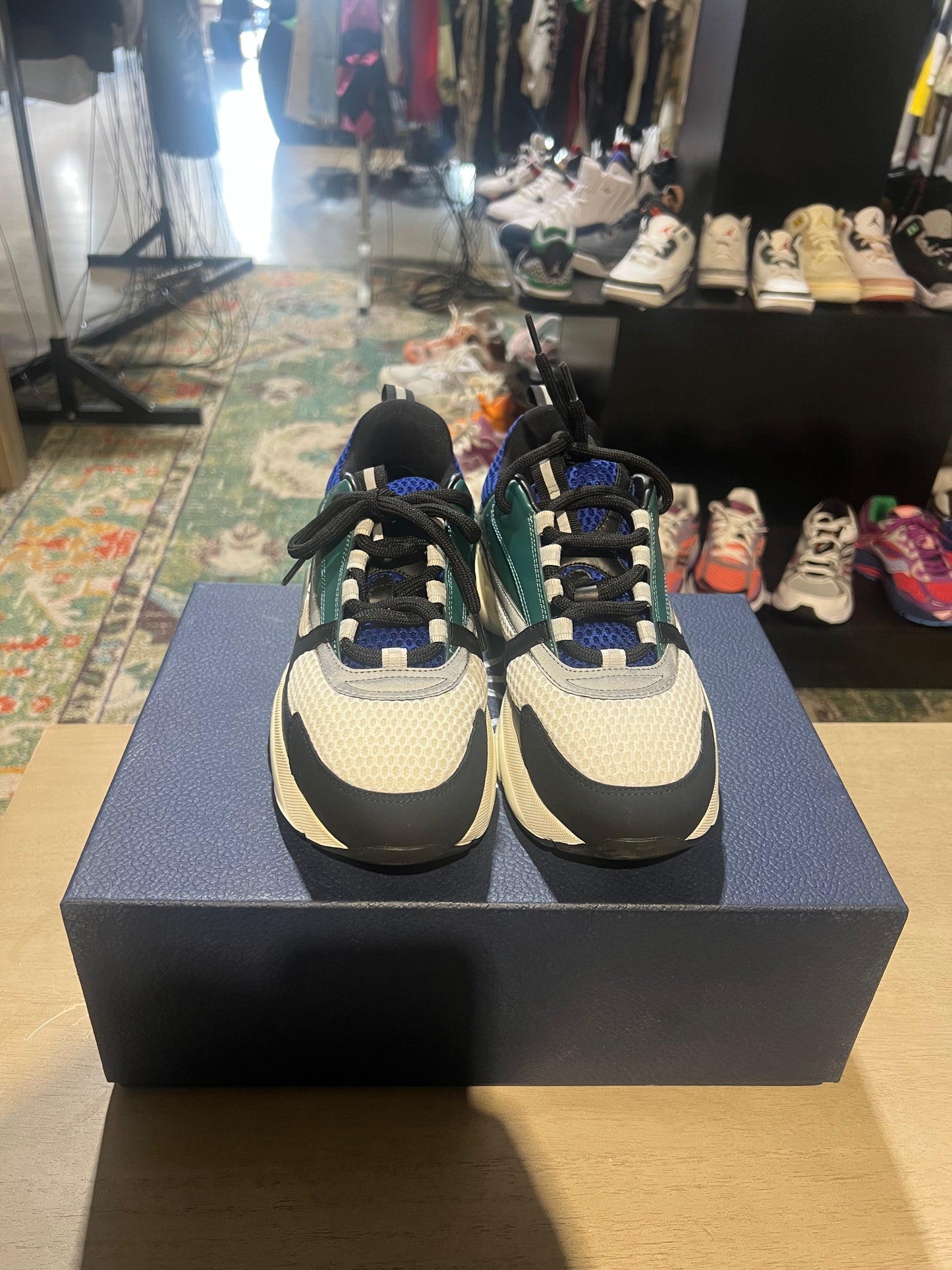 dior b22 white deep green used 1