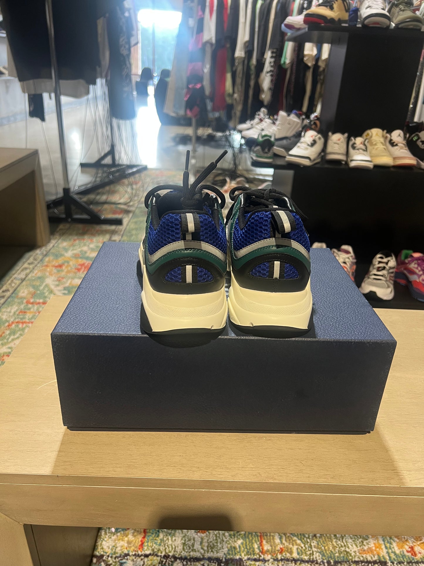 dior b22 white deep green used 1