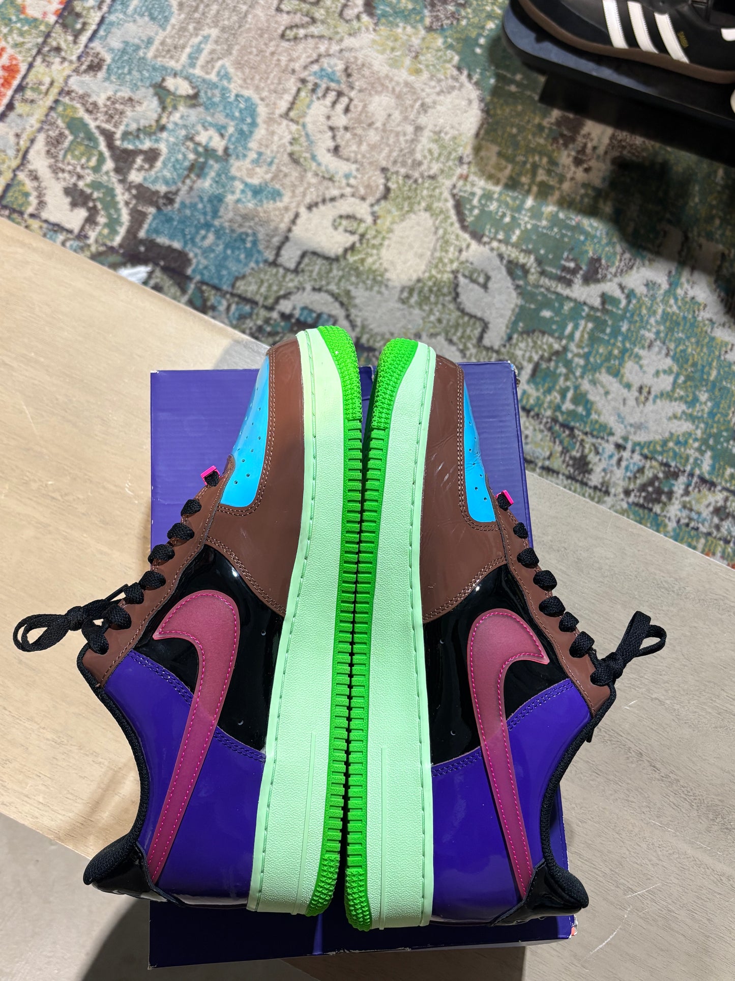 Nike Air Force 1 Undefeated Multi-Patent Pink Prime used sz 11