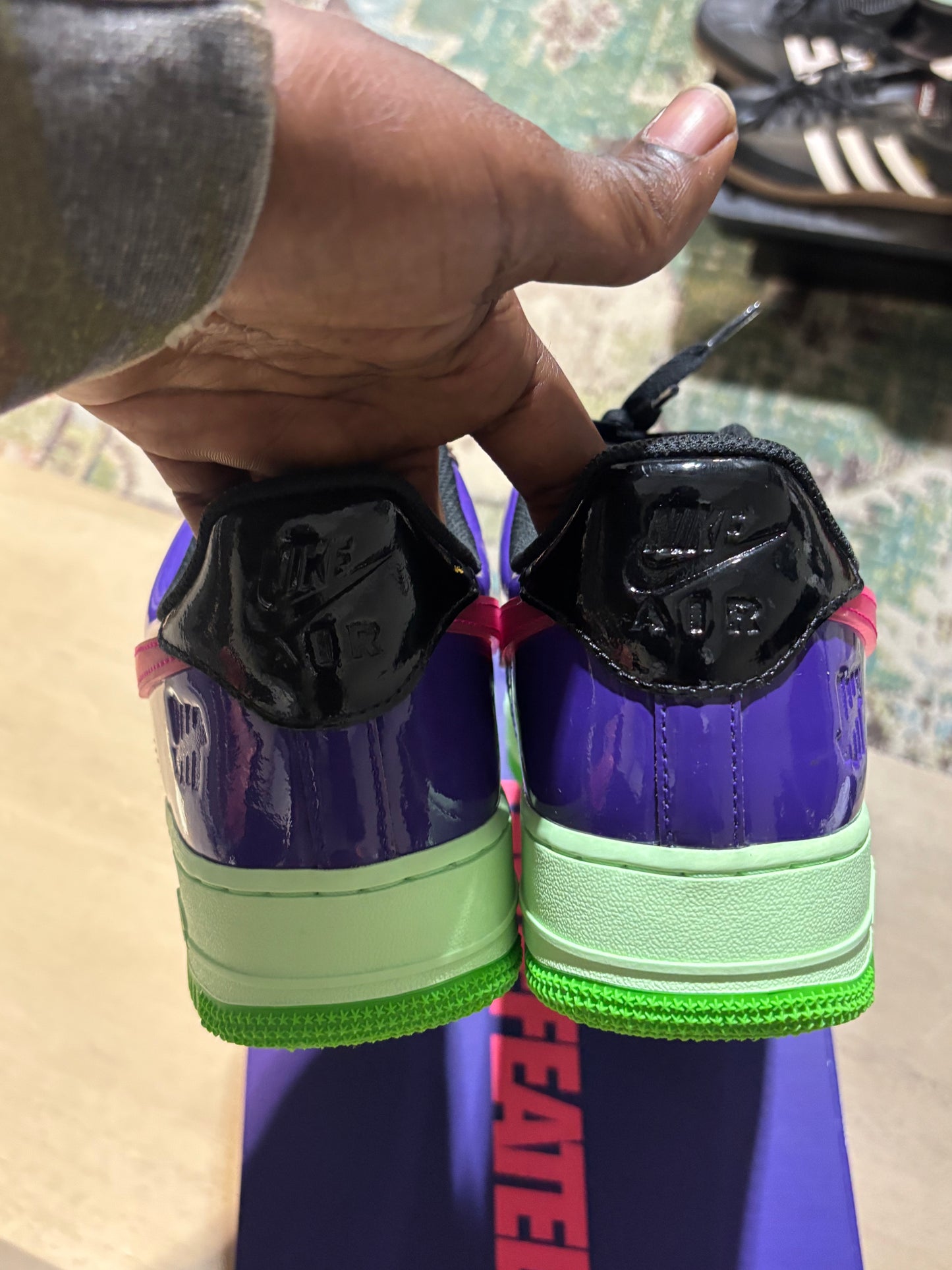 Nike Air Force 1 Undefeated Multi-Patent Pink Prime used sz 11
