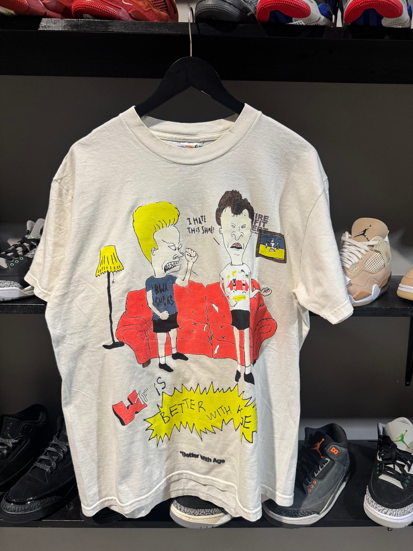 Better With Age Beavis and Butthead White Tee