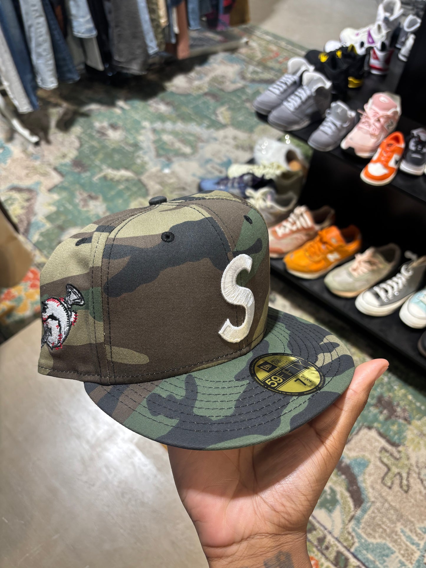 Camo Big S Supreme Fitted Hat