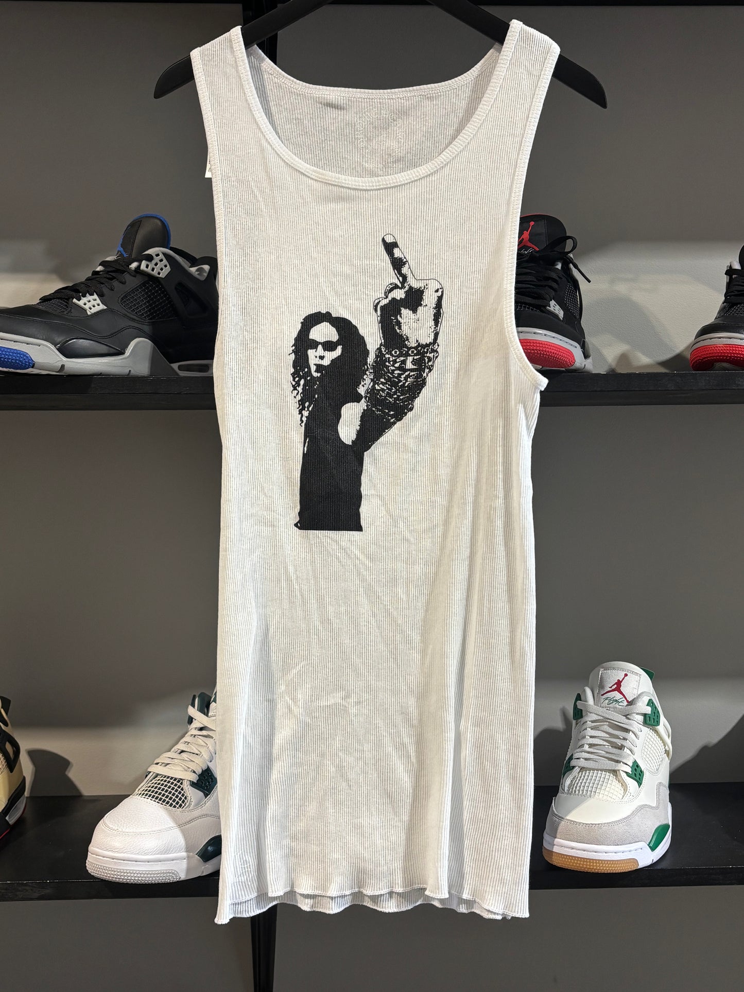 CHROME HEARTS RIBBED RICHARD STARK TANK TOP WHITE