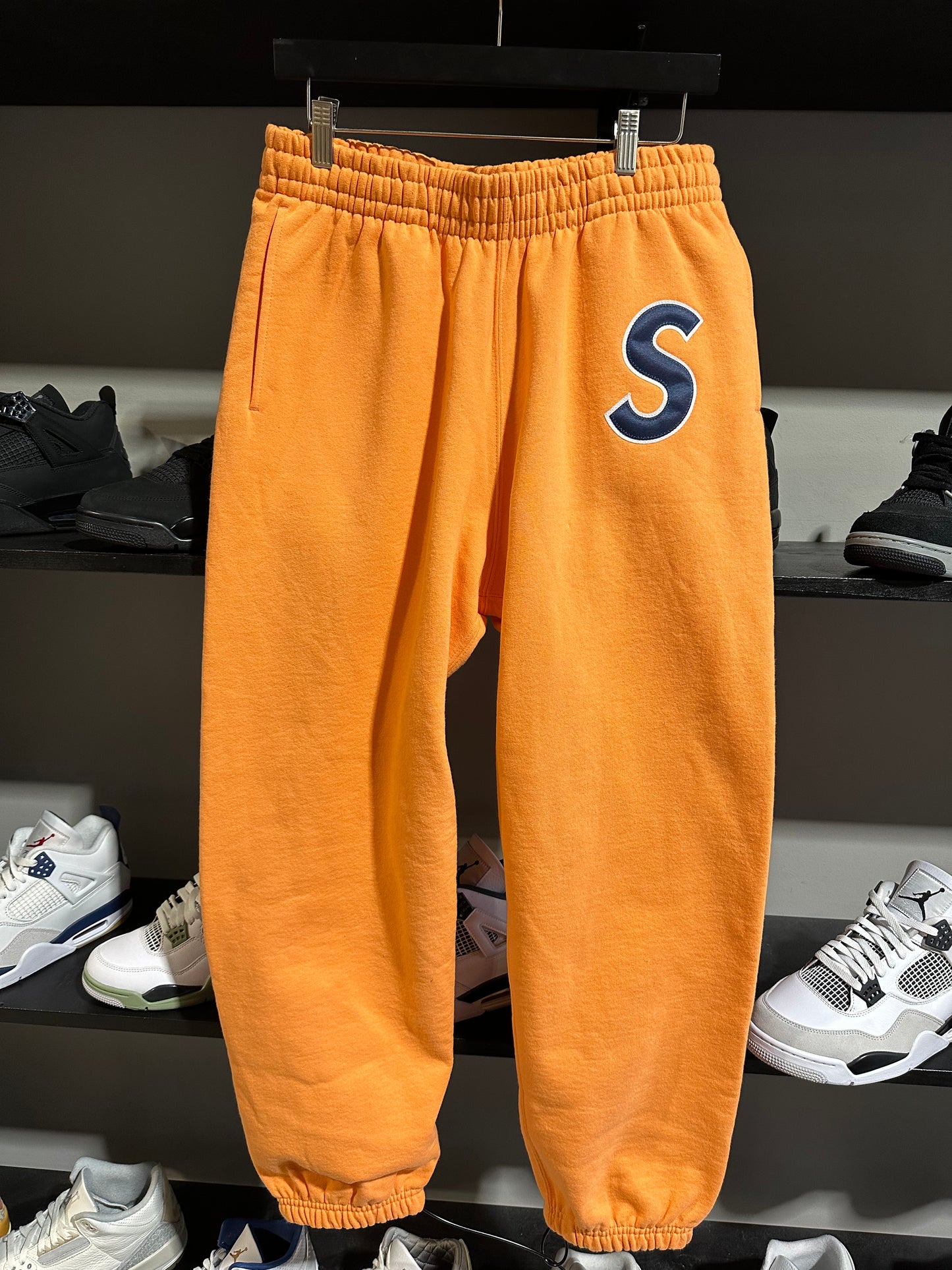 Supreme Big S Sweats Orange/Navy