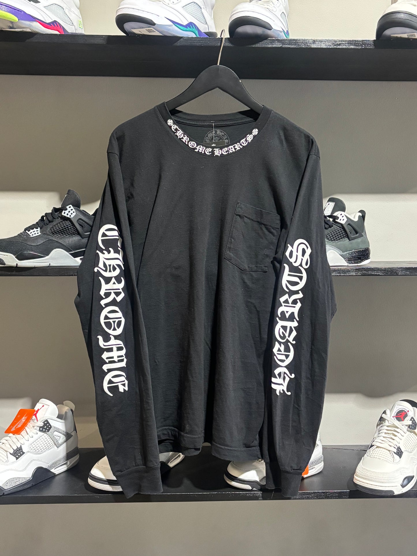 Chrome Hearts Neck Logo LS Tee