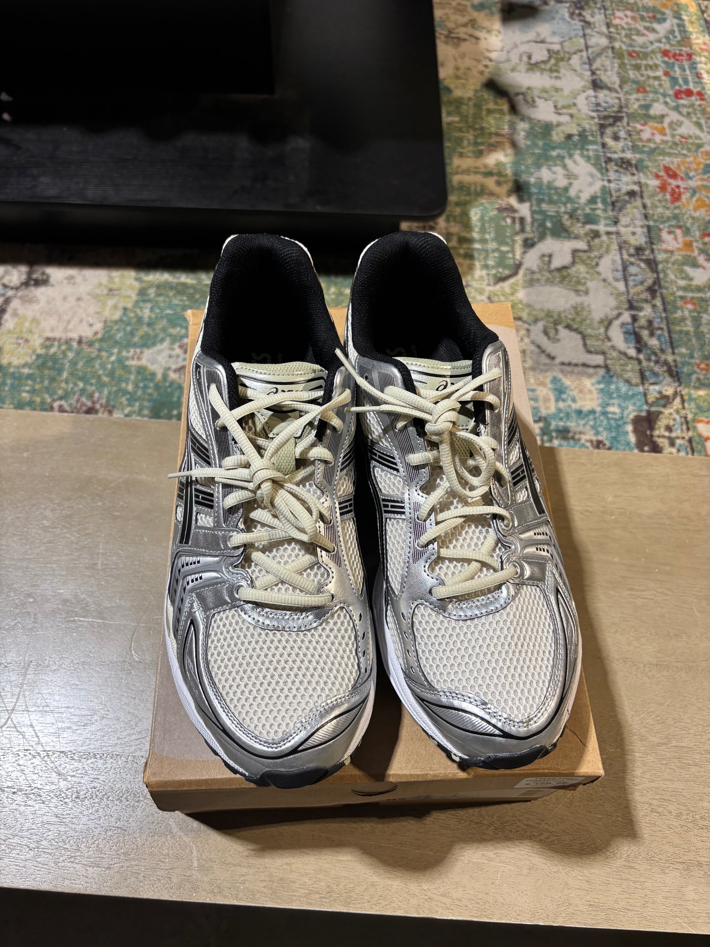 Asics Gel Kayano 14 Birch Pure Silver Used Sz 13