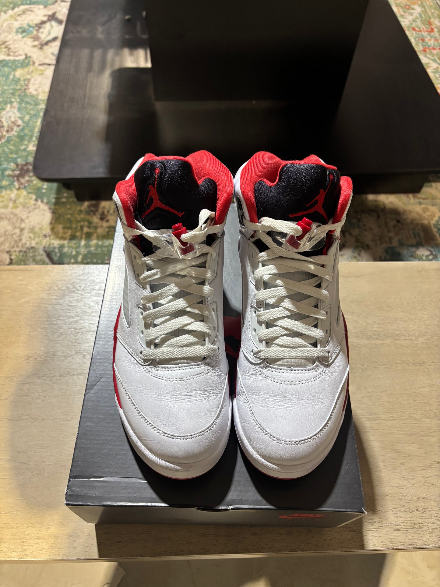 Jordan 5 Fire Red Used sz 9.5