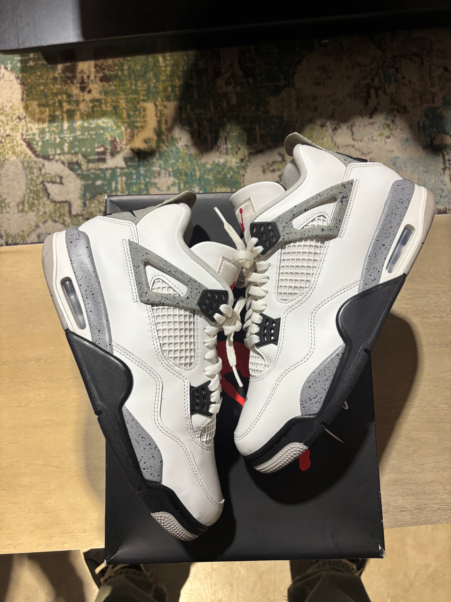 Jordan 4 White Cement Used Sz 9.5