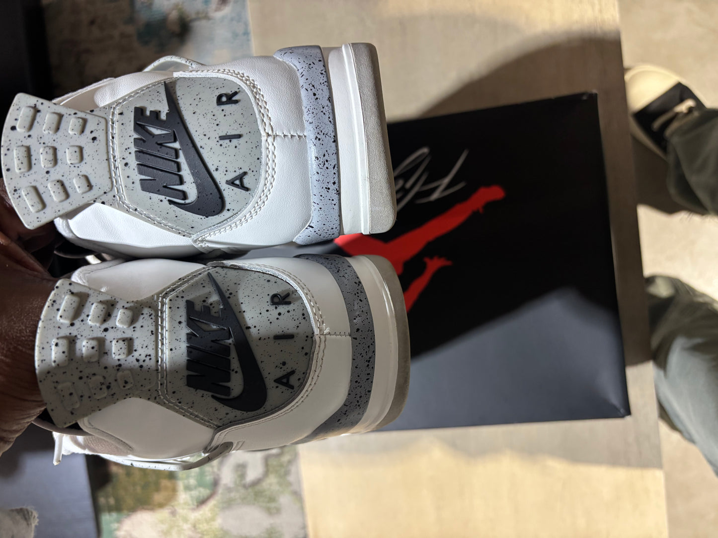 Jordan 4 White Cement Used Sz 9.5