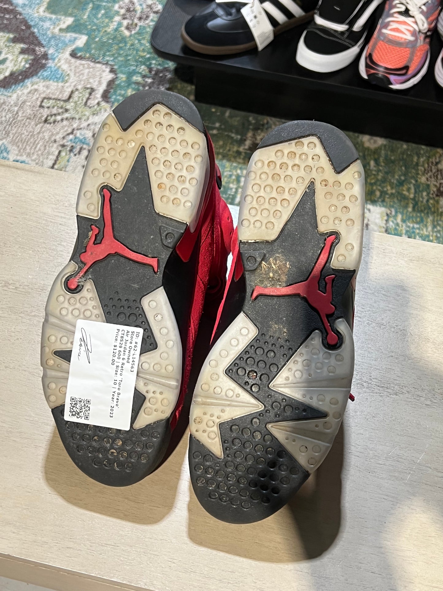 AIR JORDAN 6 TORO BRAVO used sz 10