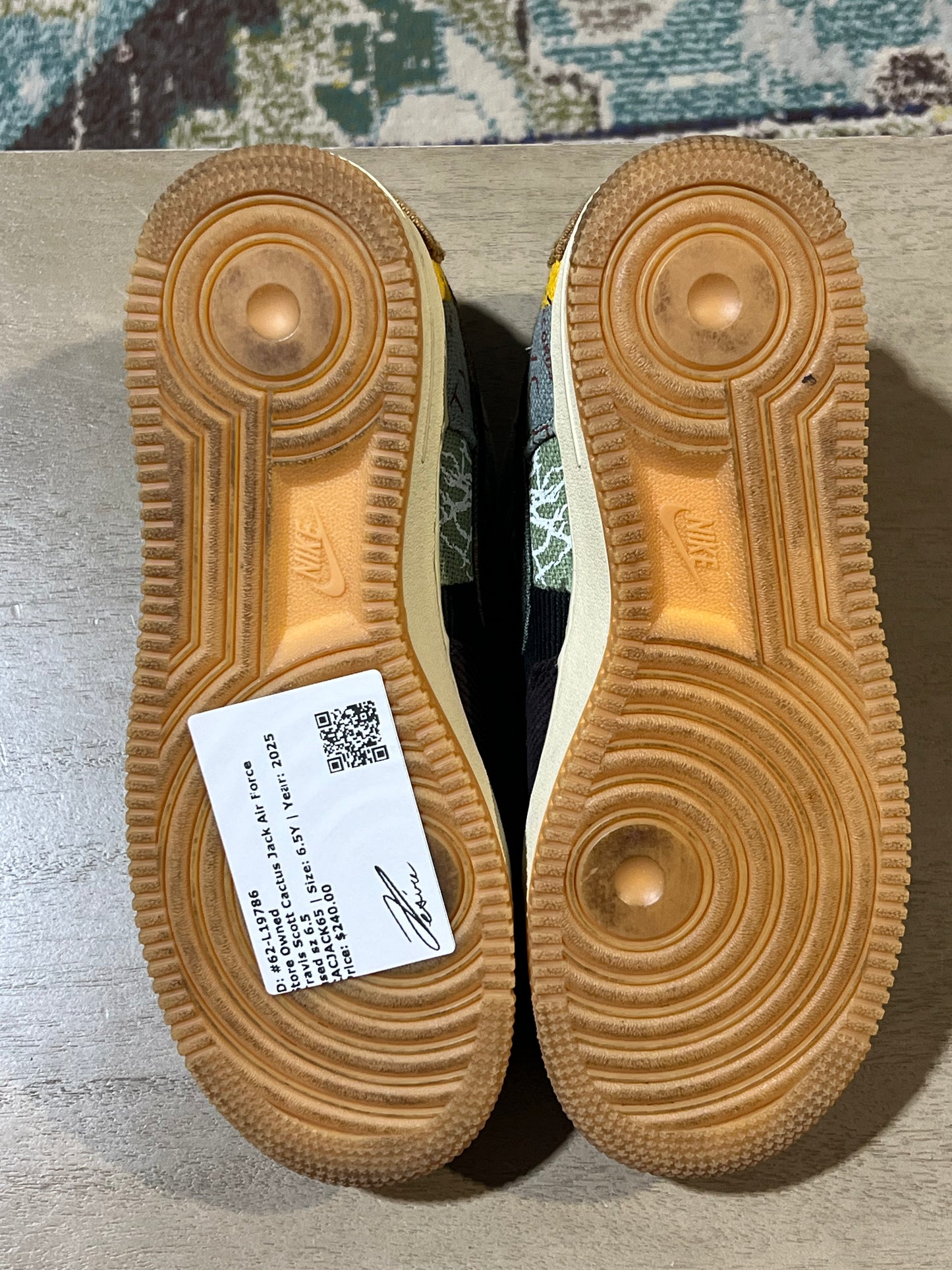 Travis Scott Cactus Jack Air Force used sz 6.5