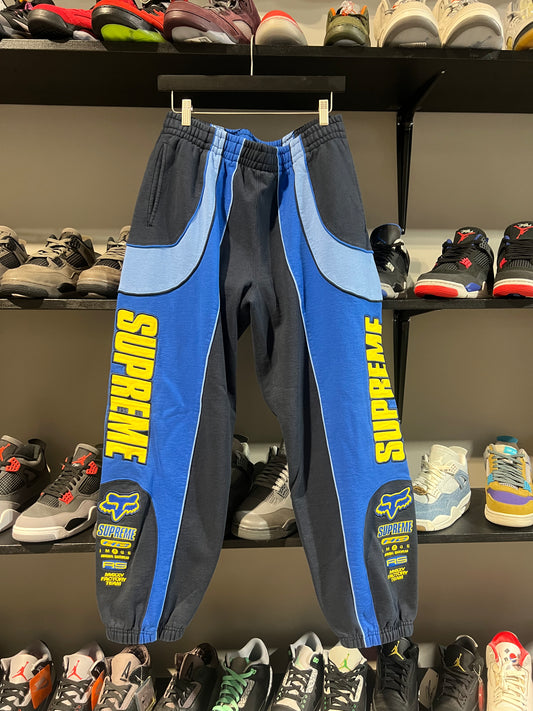 Supreme Fox Sweatpants Navy/Yellow/Blue