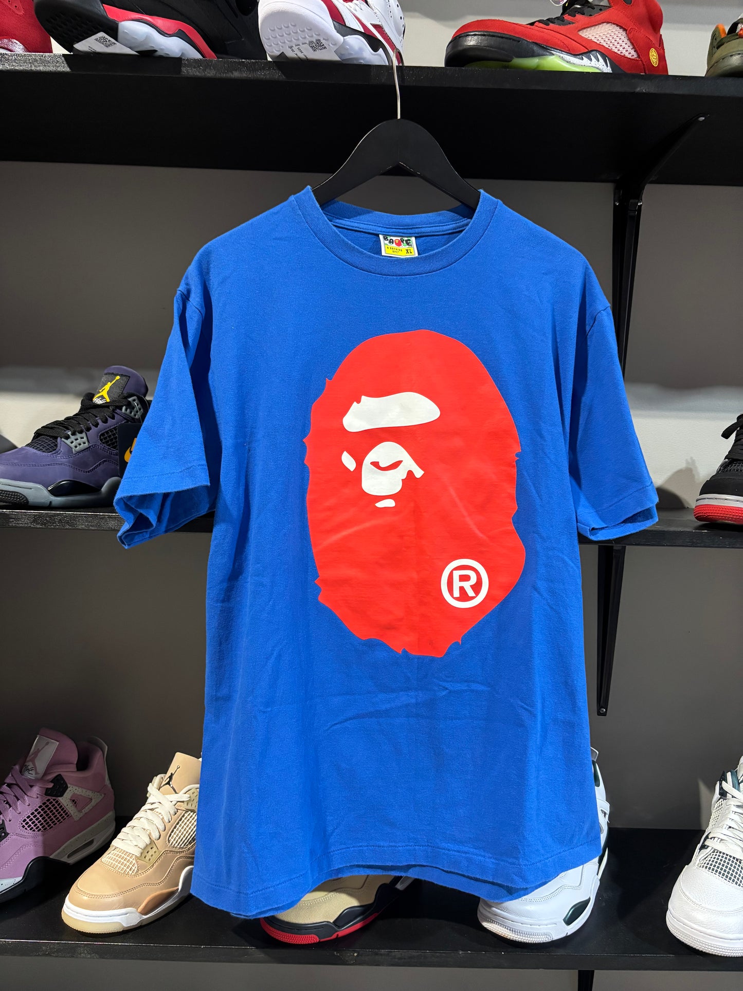 Bape Big Head Red/Blue Tee