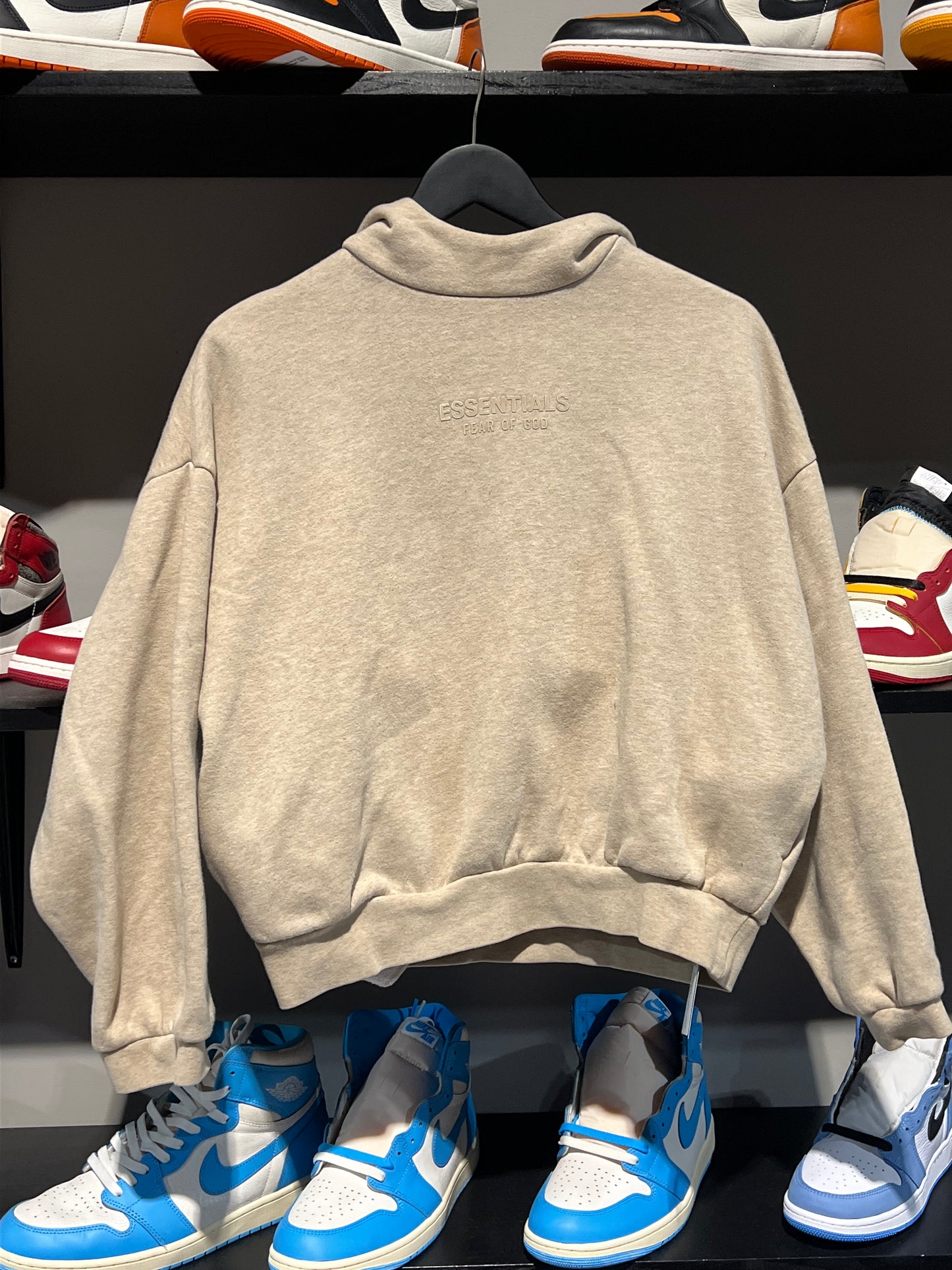 Essentials hoodie khaki