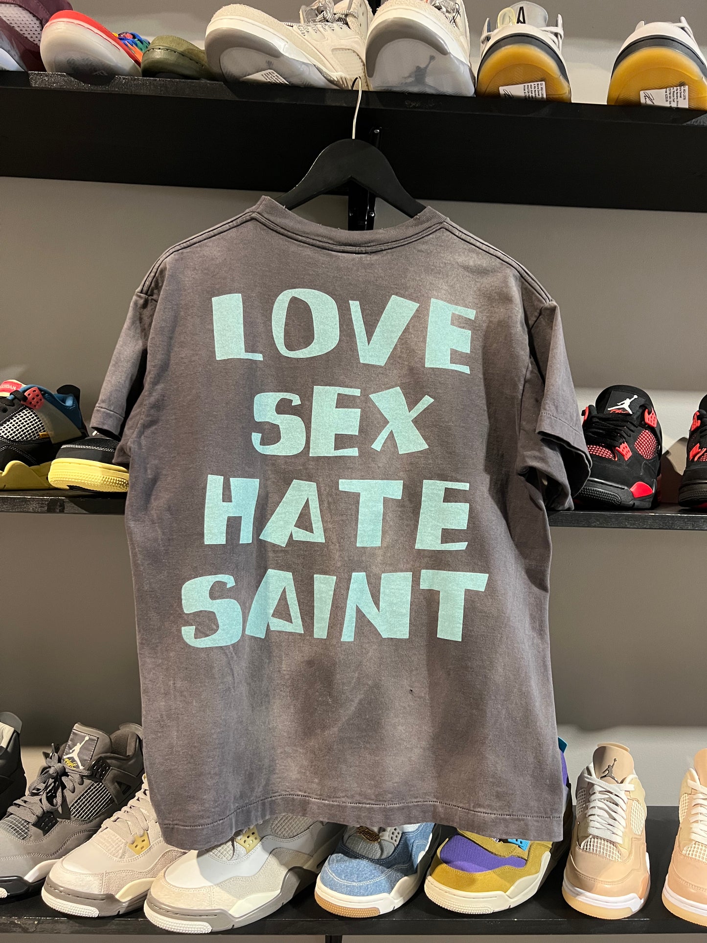 saint Micheal celebrity black tee sz  small