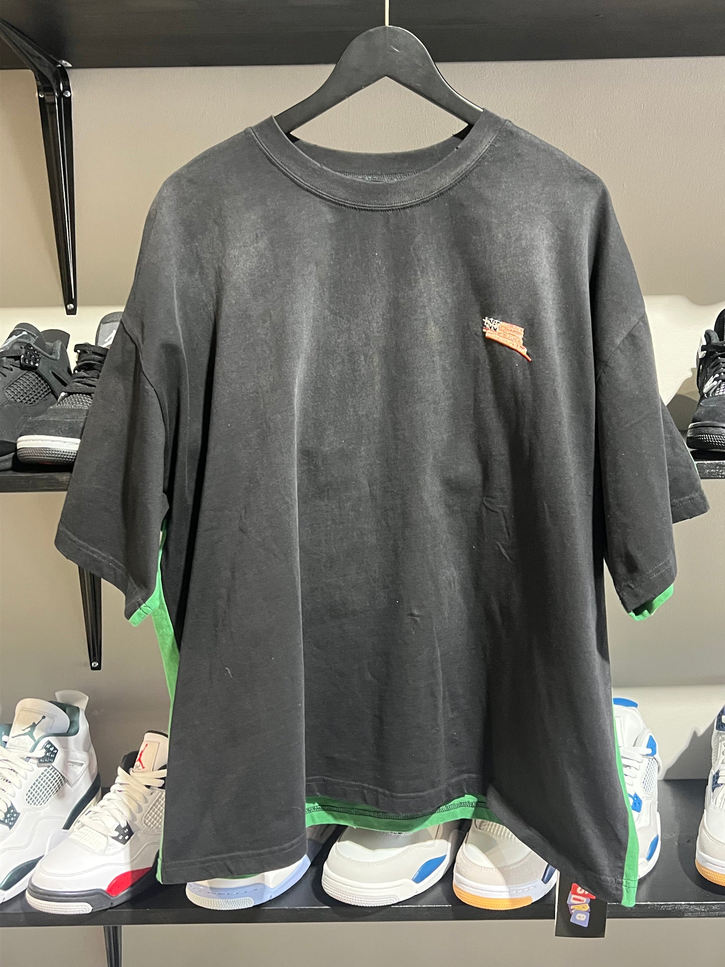 kapital green/yellow skeleton tee