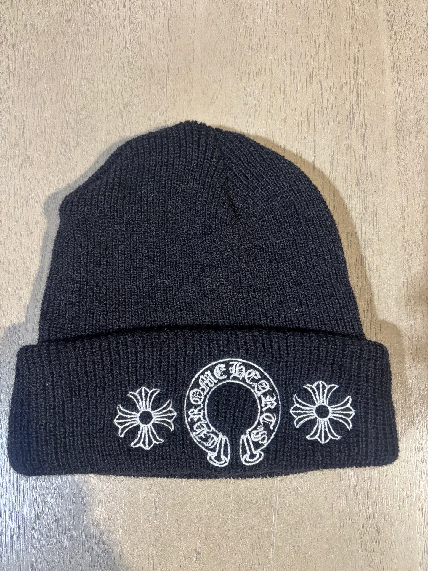 Chrome Hearts Horse Shoe Beanie Black