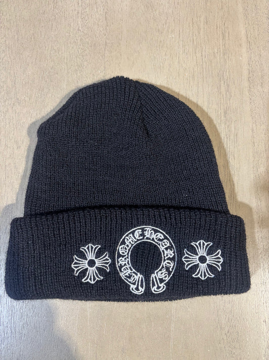 Chrome Hearts Horse Shoe Beanie Black