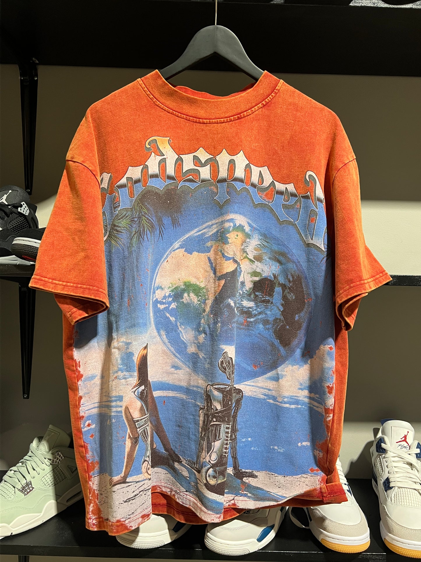 Godspeed Artificial Love Red Wash Tee