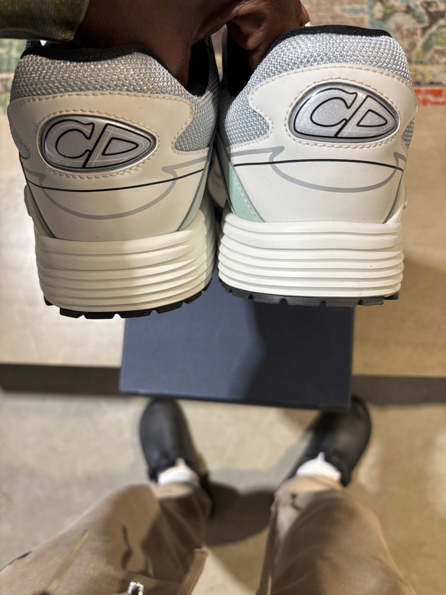 Christian Dior B30 Mint Green/White Used 13
