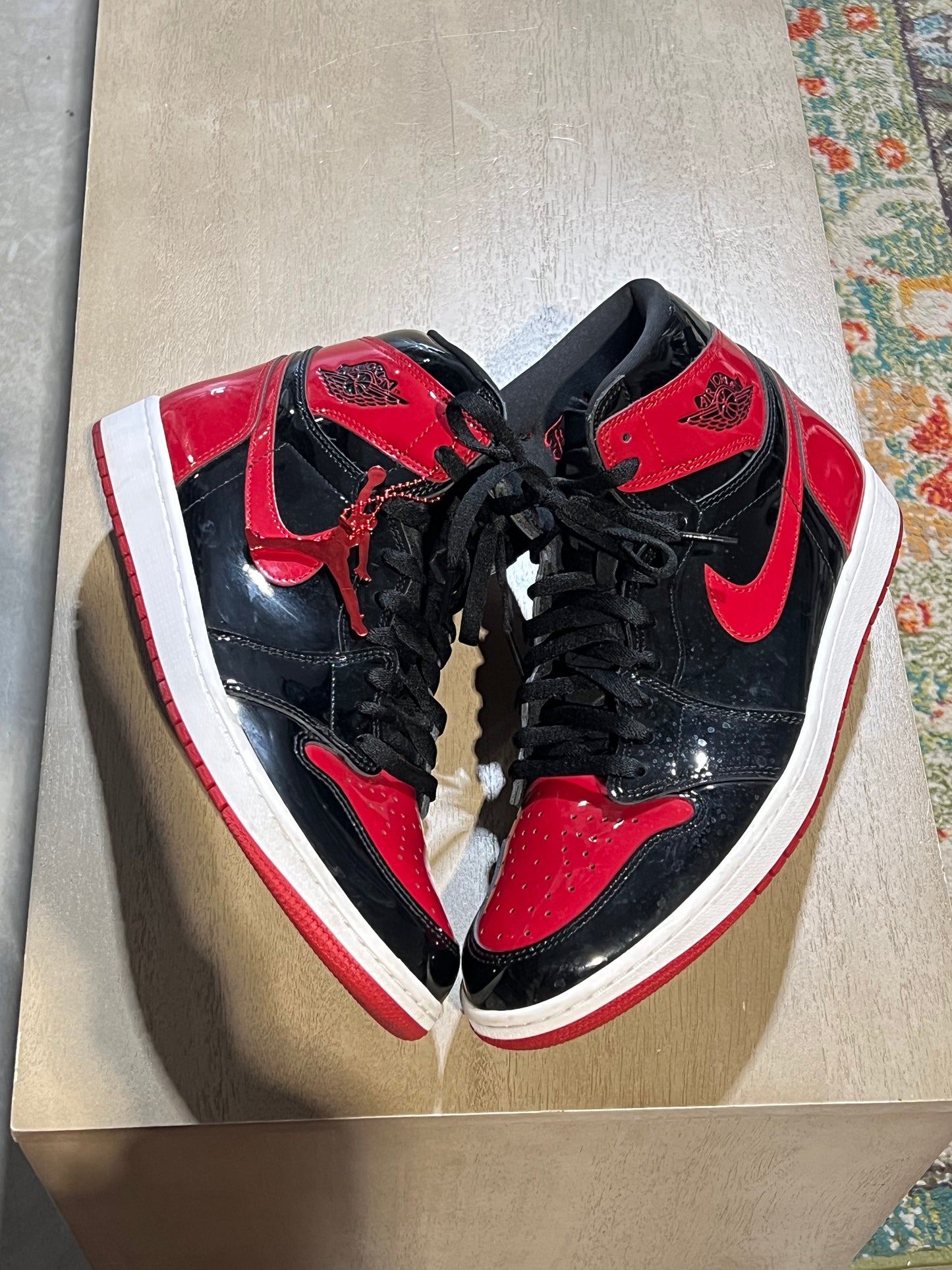 Jordan 1 Patent bred used sz 12 NB