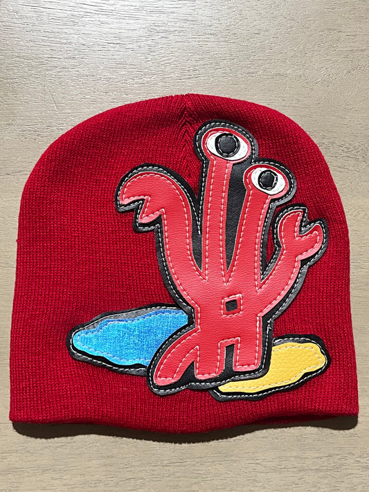 YKWYK Beanie lobster red/yellow/blue