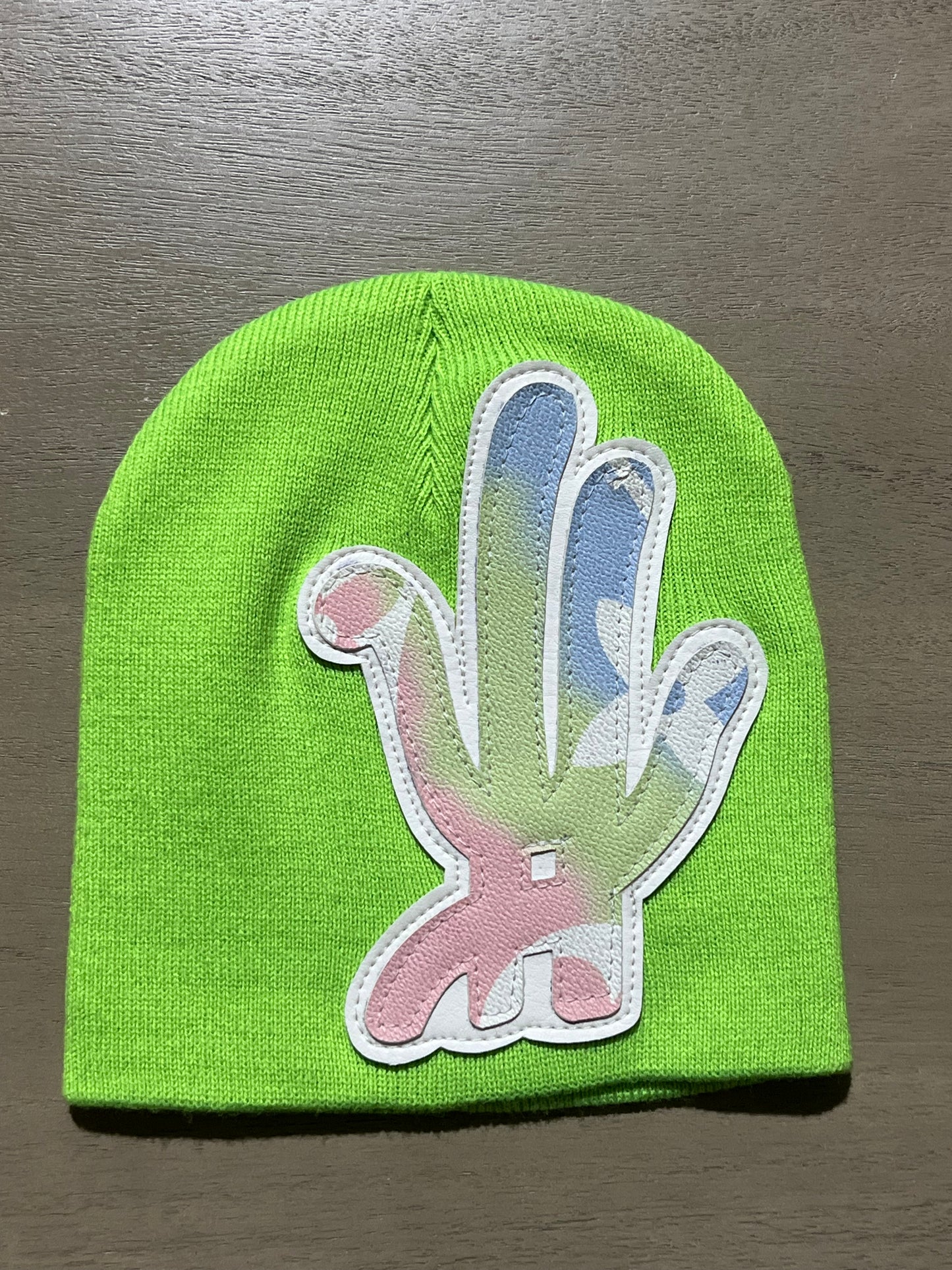 YKWYK Beanie sky green/blue/pink reg