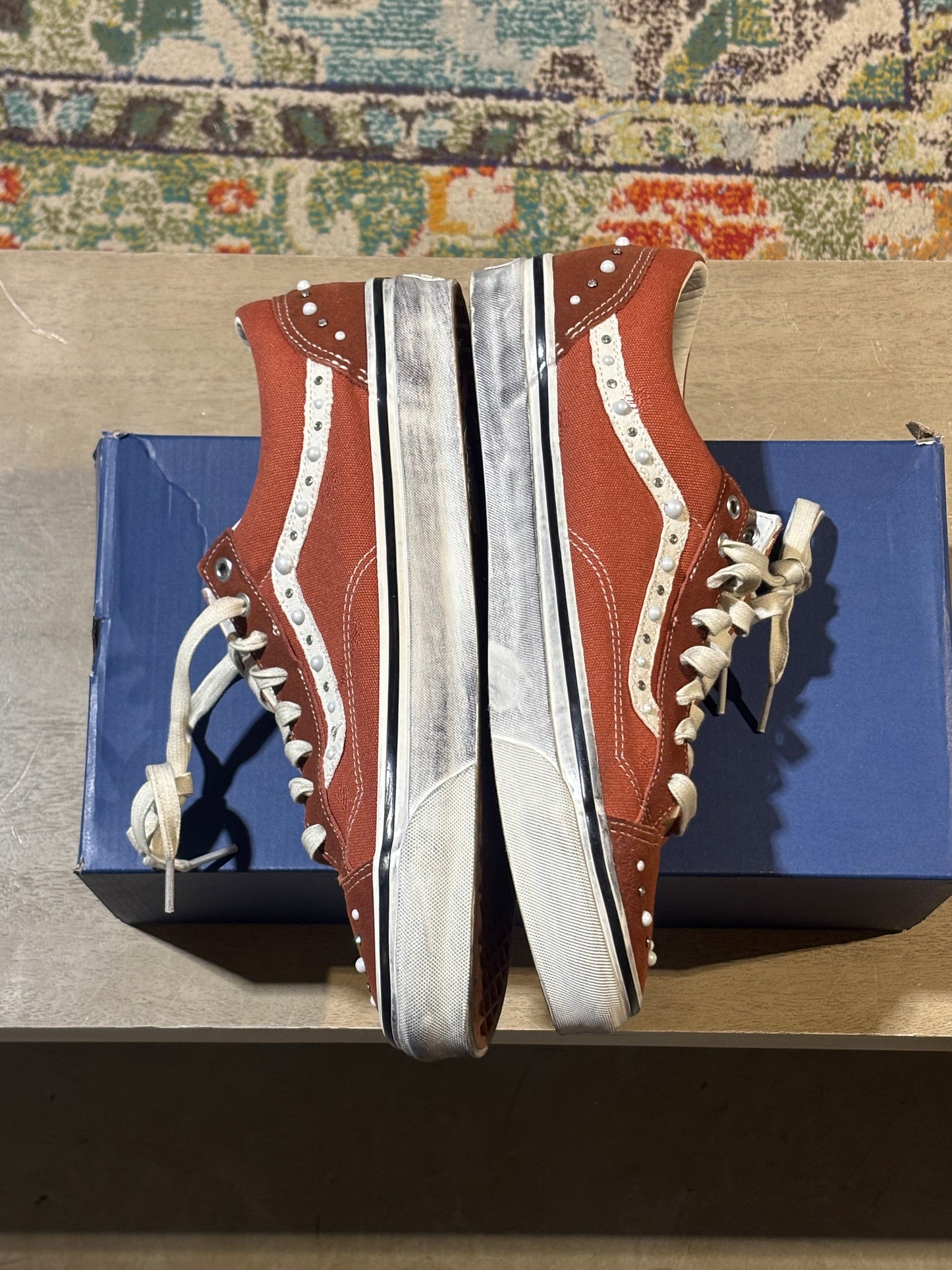 Vans Old Skool Pearlized Pack Brown Used SZ 13