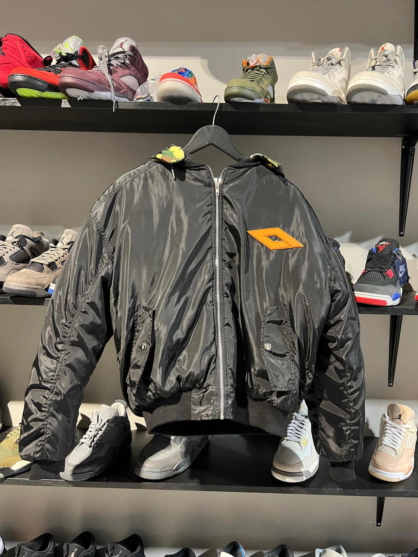 Abominable Black/Camo Bomber Jacket