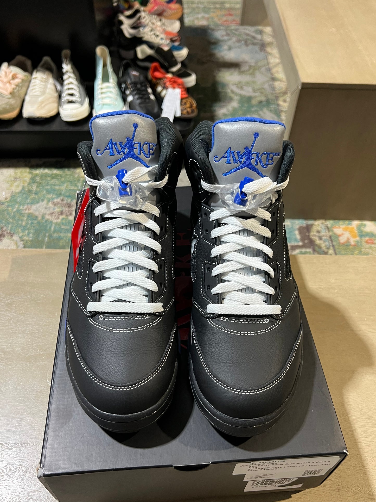 Awake NY Racer Blue Jordan 5 Used SZ 10