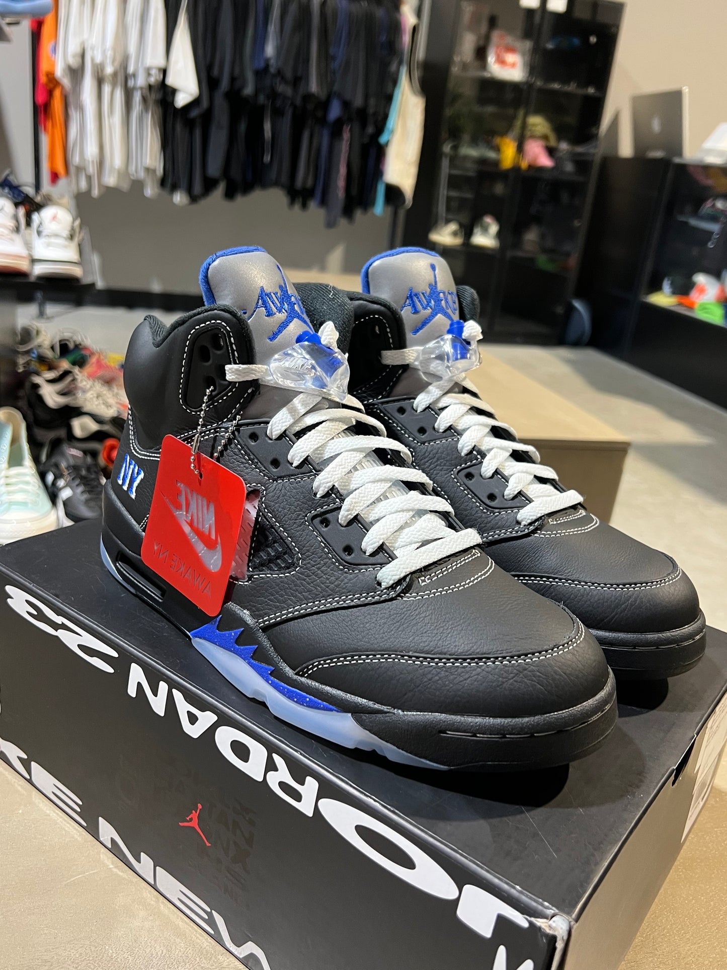 Awake NY Racer Blue Jordan 5 Used SZ 10