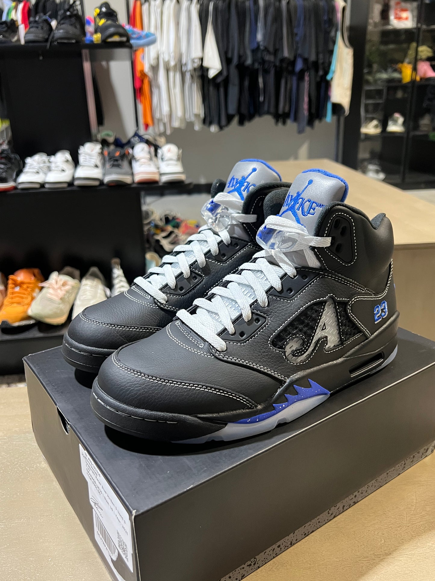 Awake NY Racer Blue Jordan 5 Used SZ 10