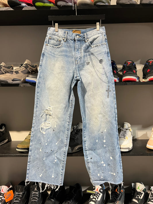 Birth Of A Royal Child Cross Chain Jeans
