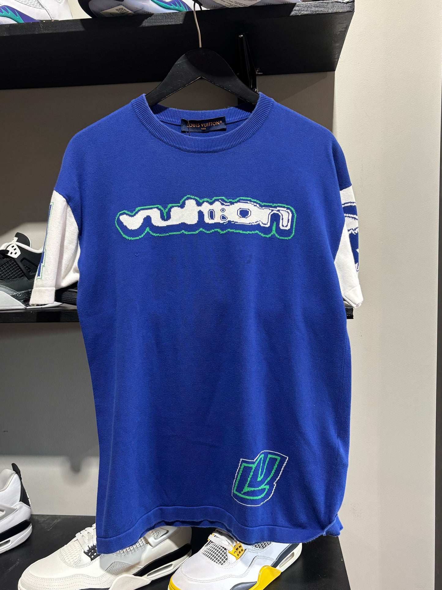 Louis Vuitton Intarsia Crewneck Tee Sz X-Small