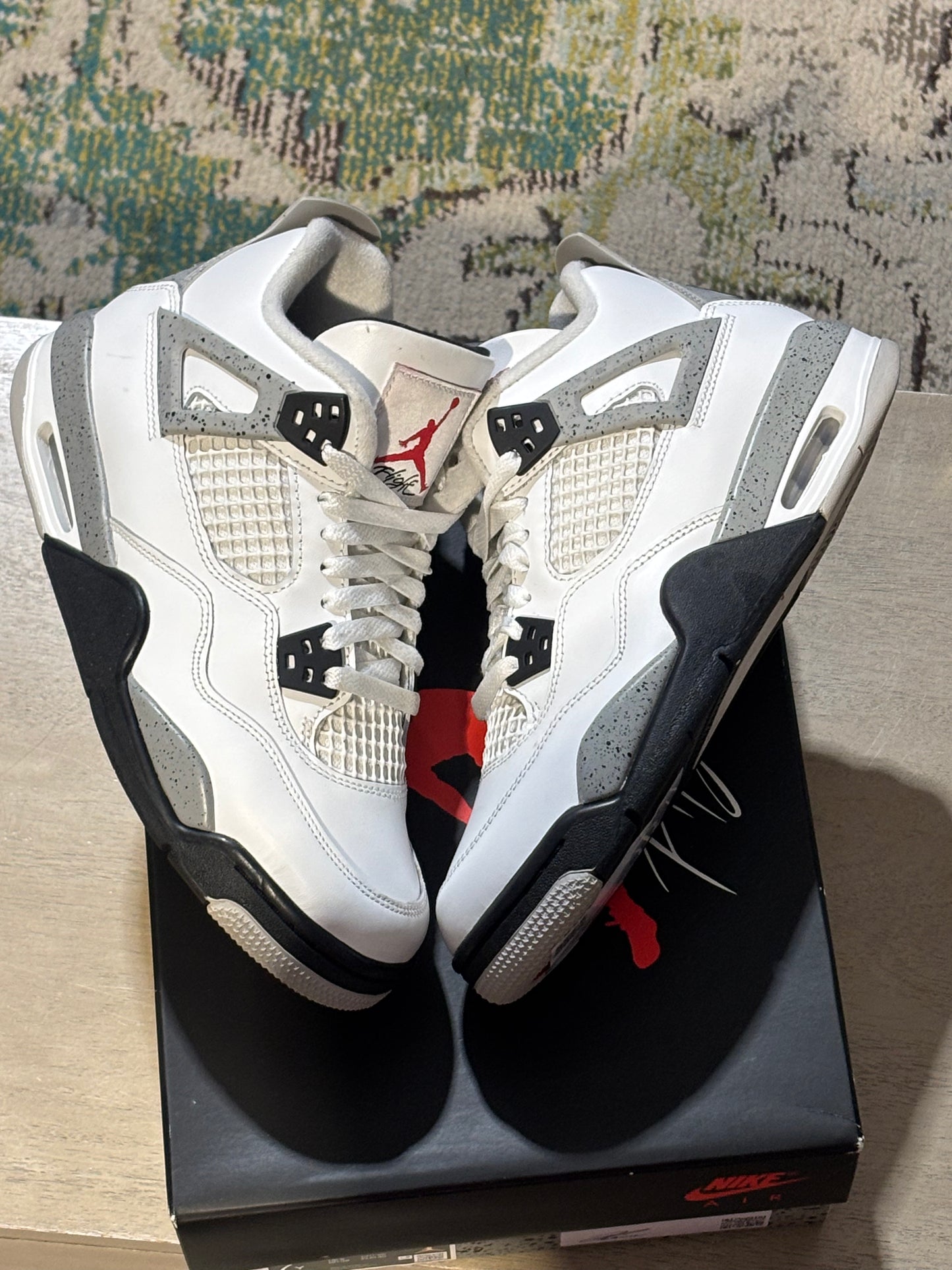 Jordan 4 White Cement Used Sz 7Y