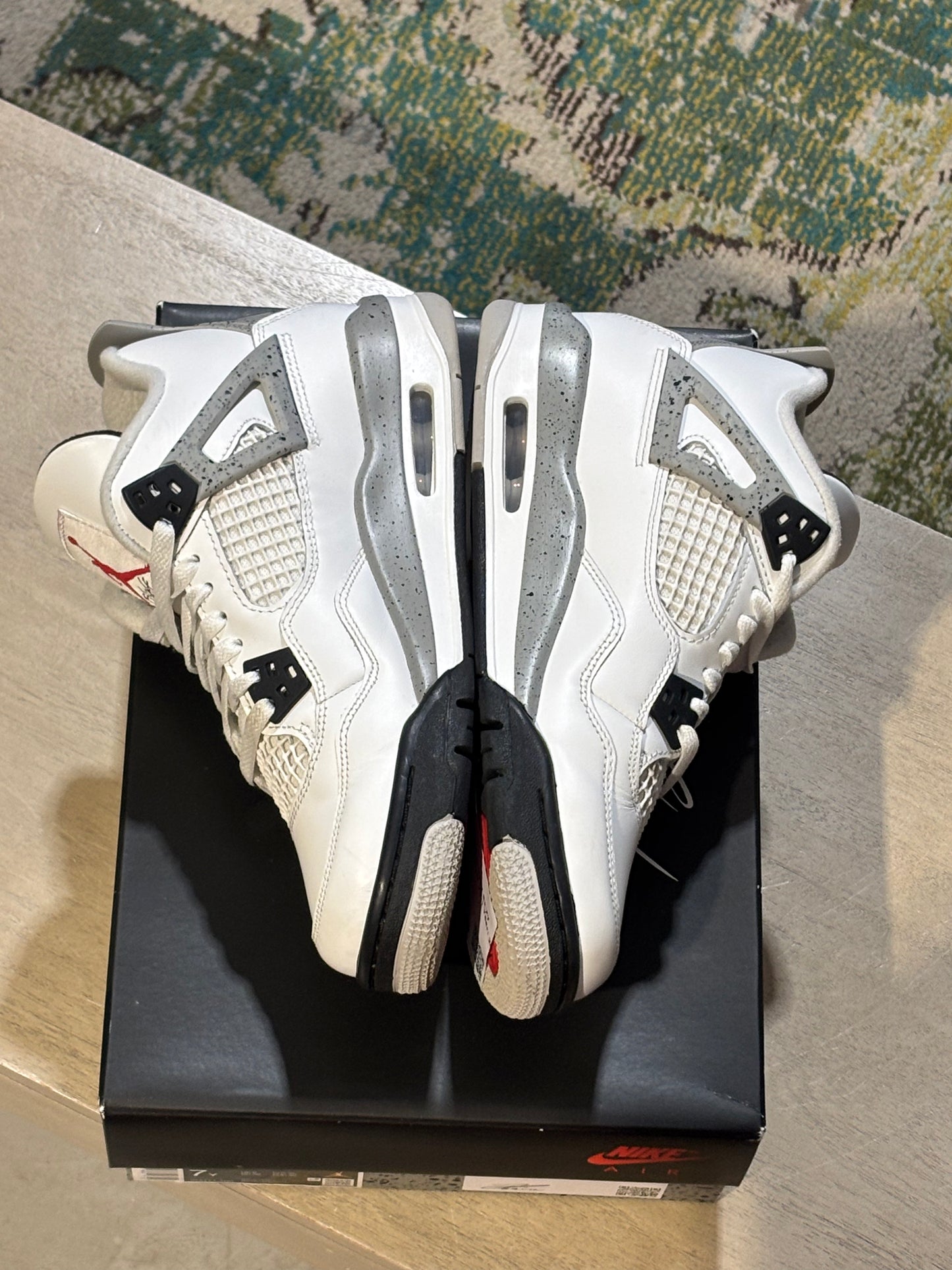 Jordan 4 White Cement Used Sz 7Y