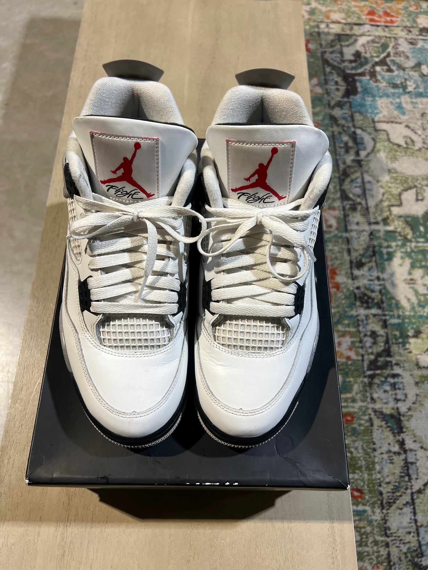 Jordan 4 White Cement Used Sz 10