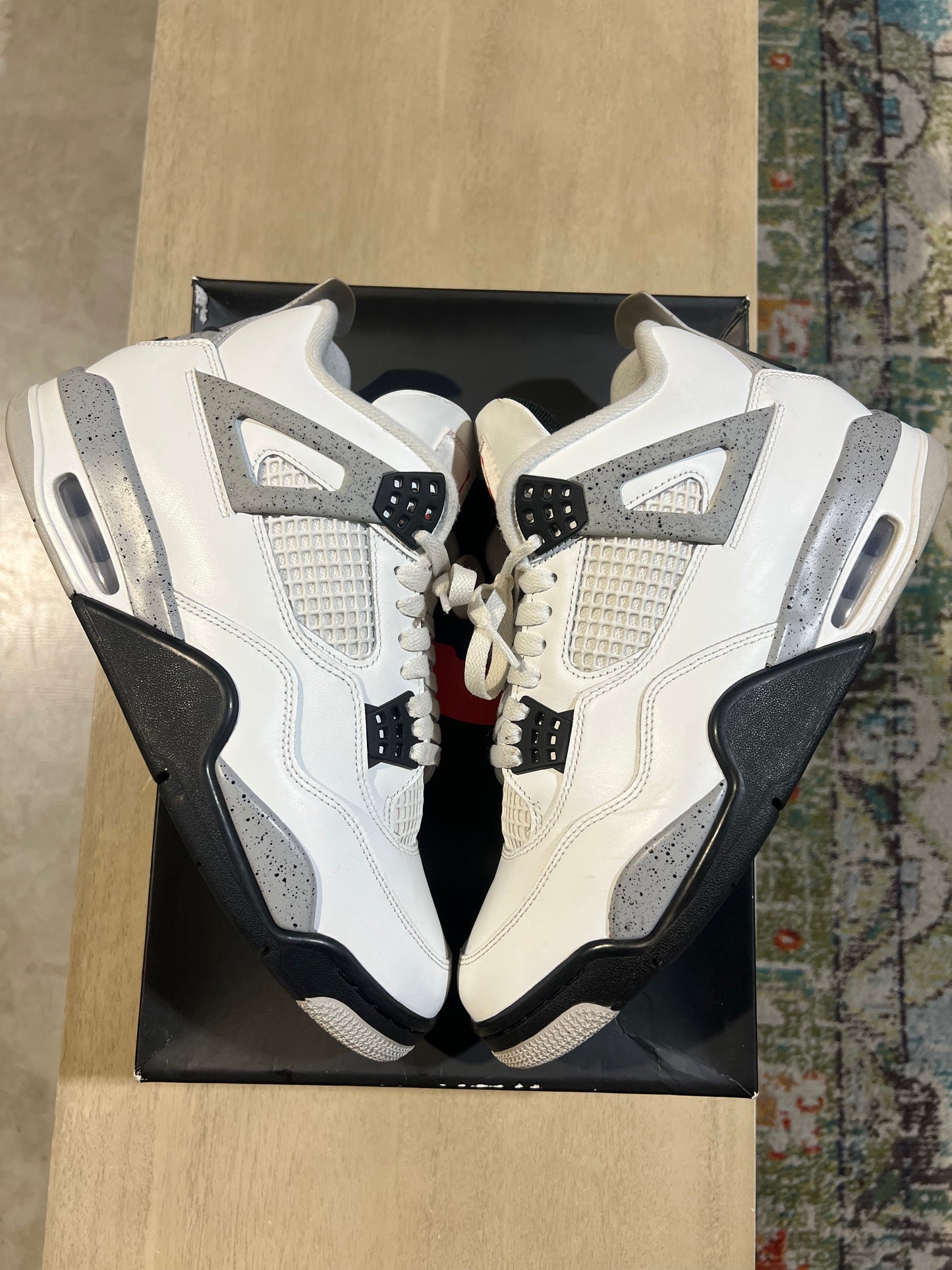 Jordan 4 White Cement Used Sz 10