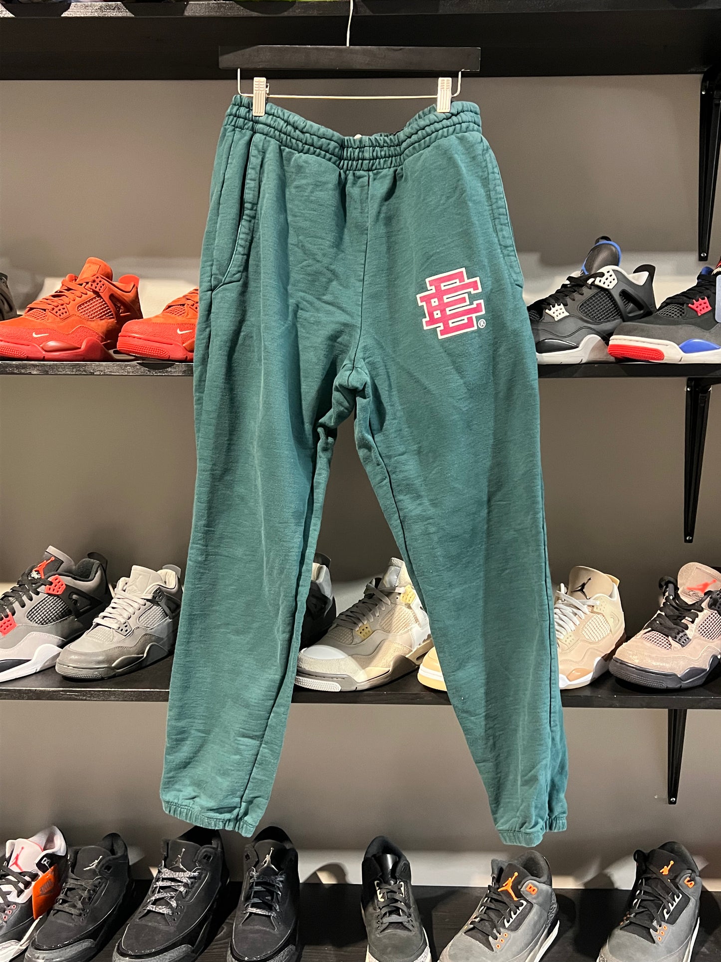 Eric Emmanuel Green/Purple Sweatpants Sz XL