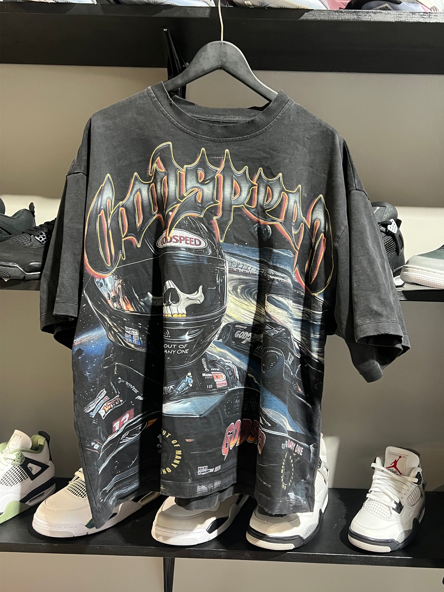 Godspeed Black Space Racing Tee Sz XL