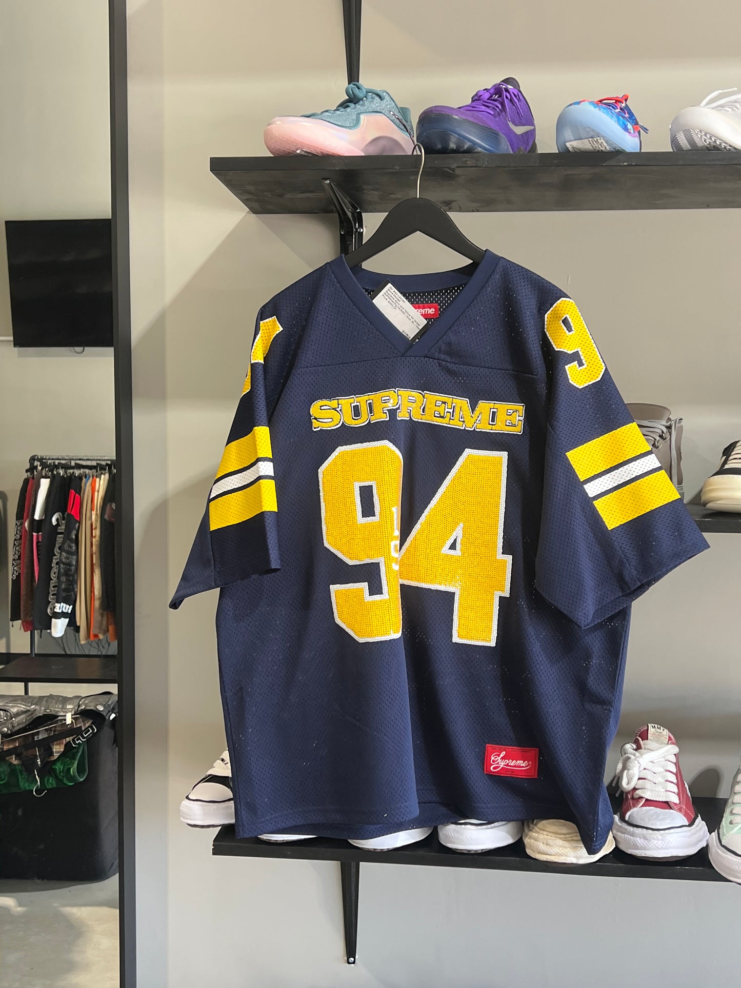 Supreme Navy and Yellow 94 Jersey