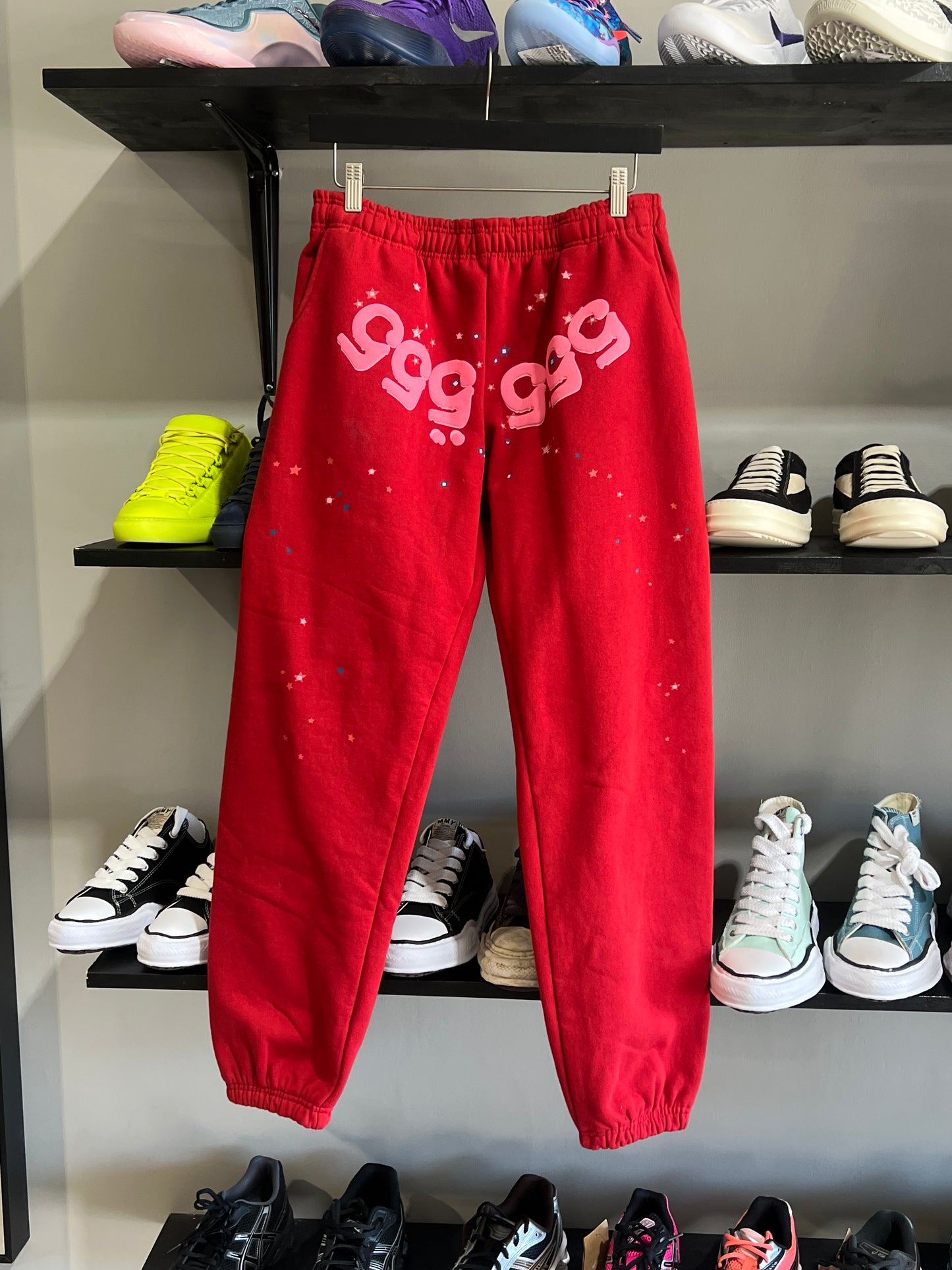 Sp5der 555 Sweats Red Sz S