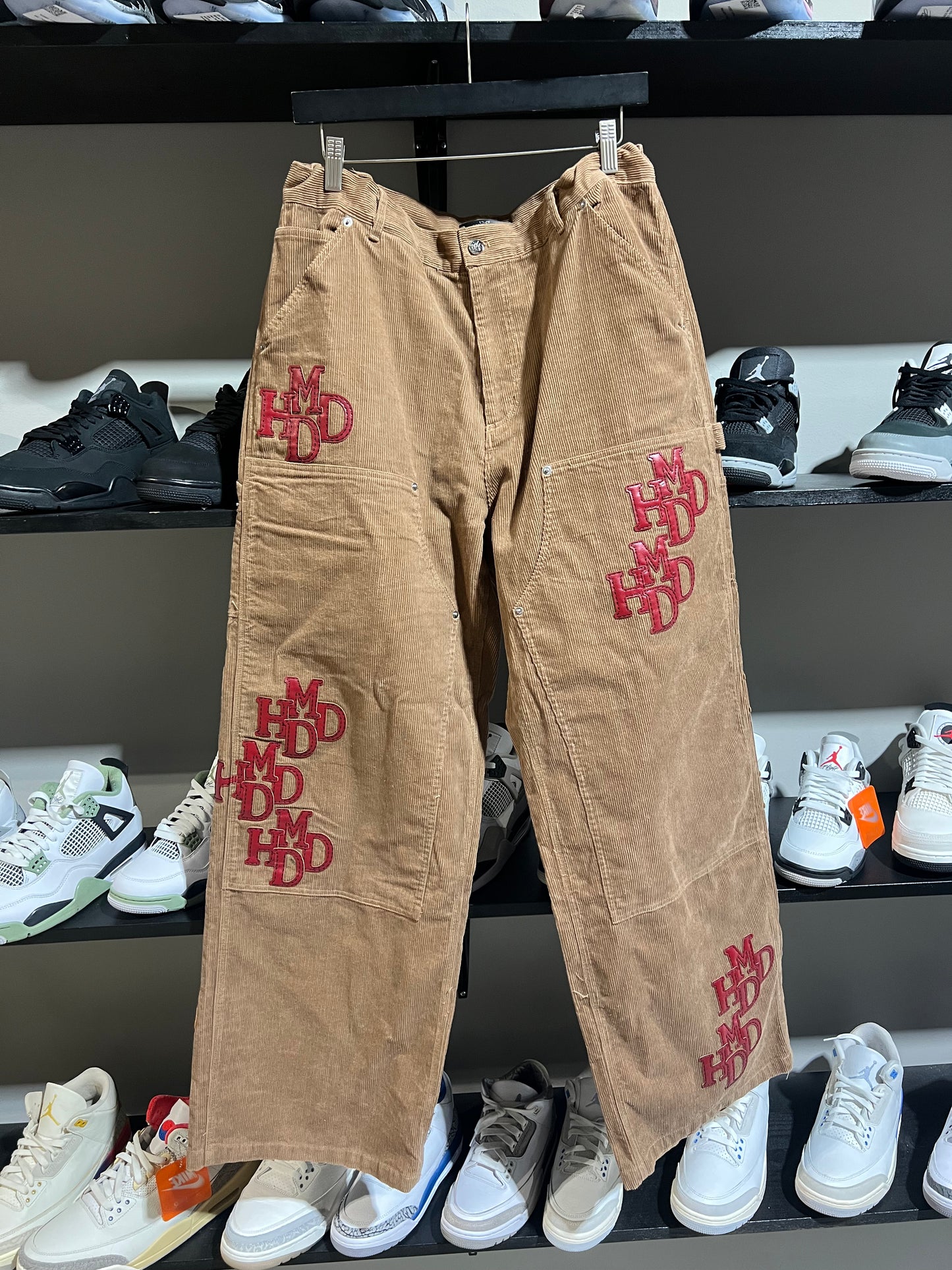 HMDD Khaki Patched Double Knee Pants Sz XL