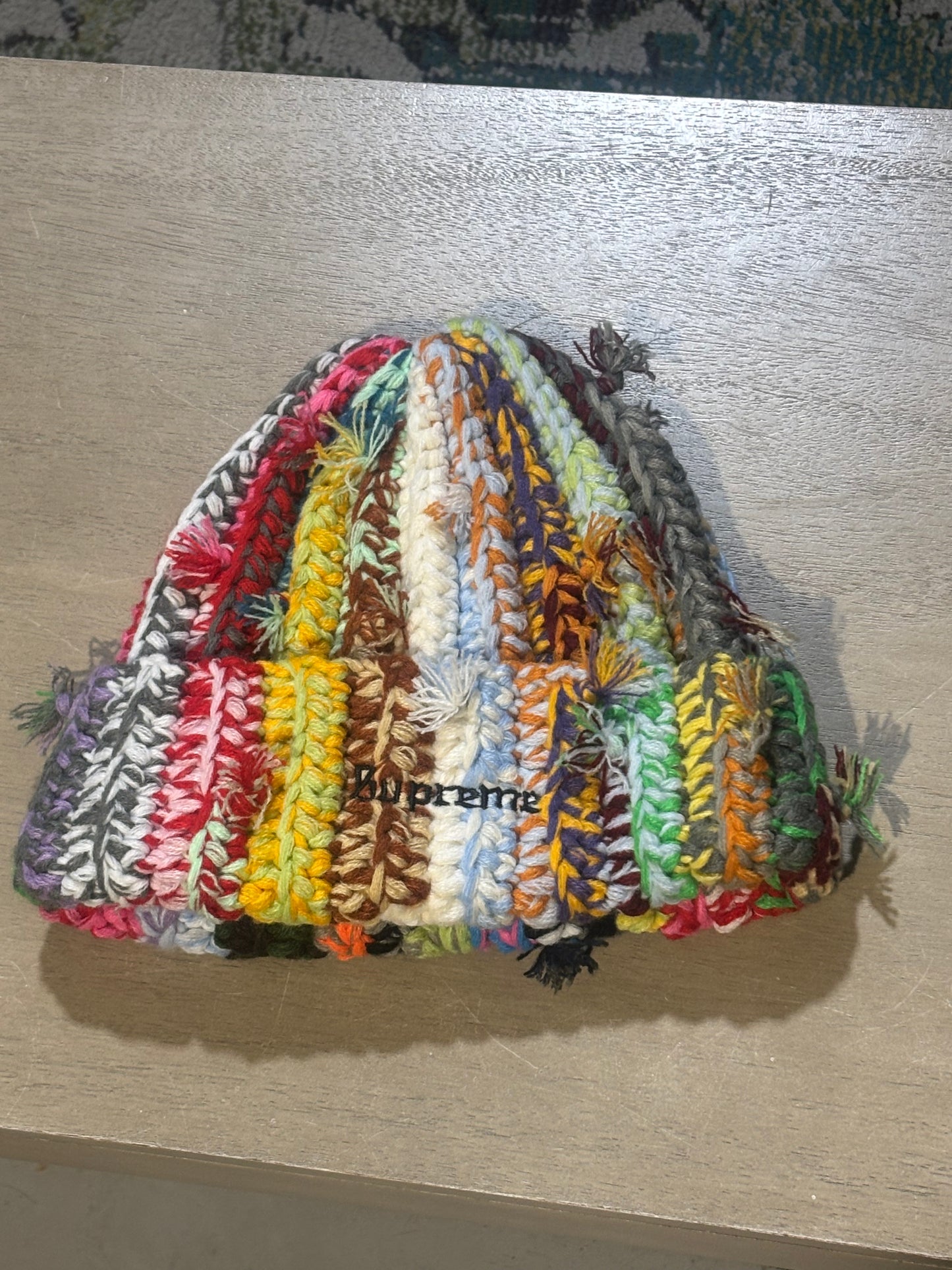 Supreme Crochet Beanie Multi Color