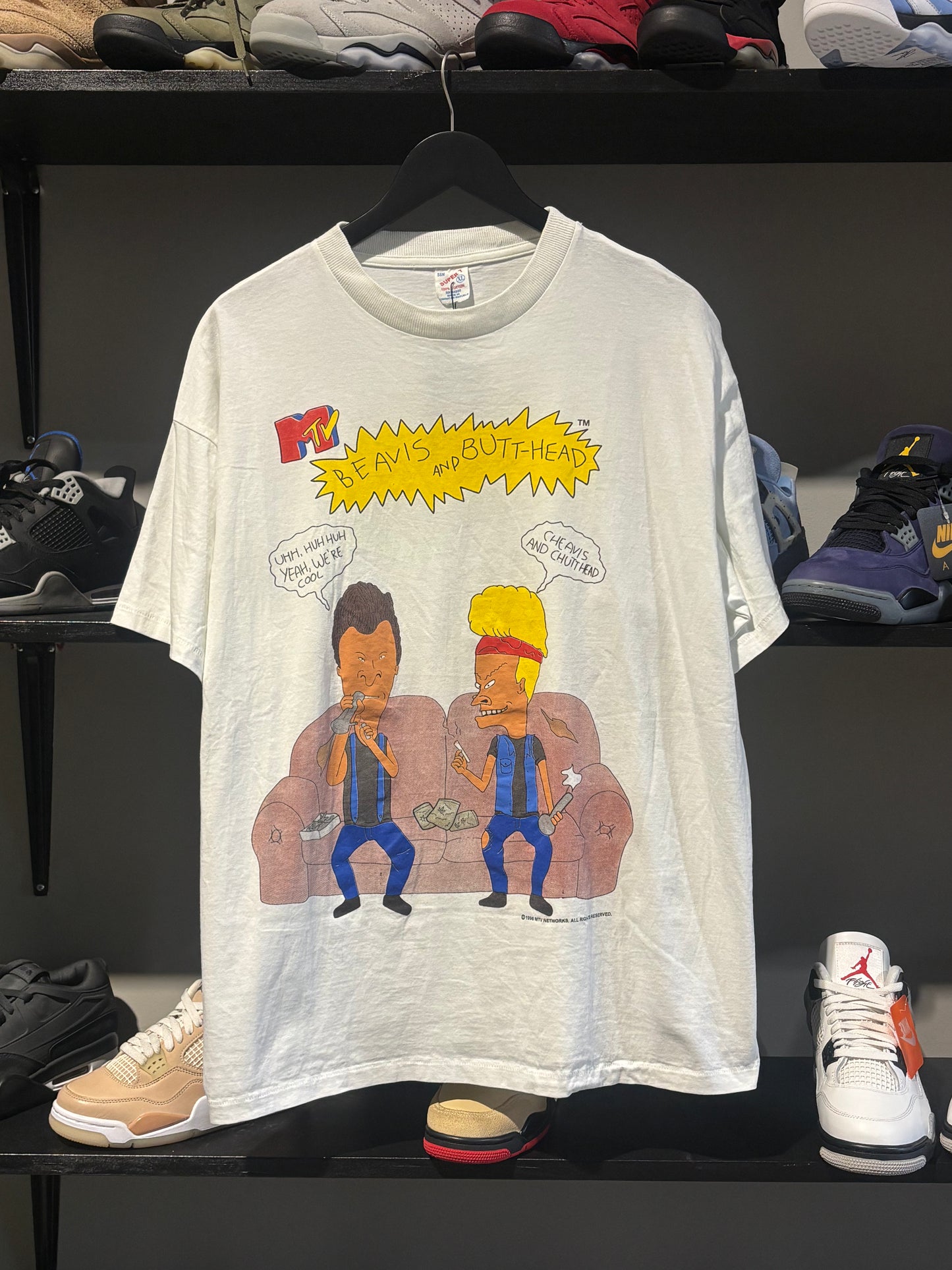 Vintage Beavis & Butthead White Tee