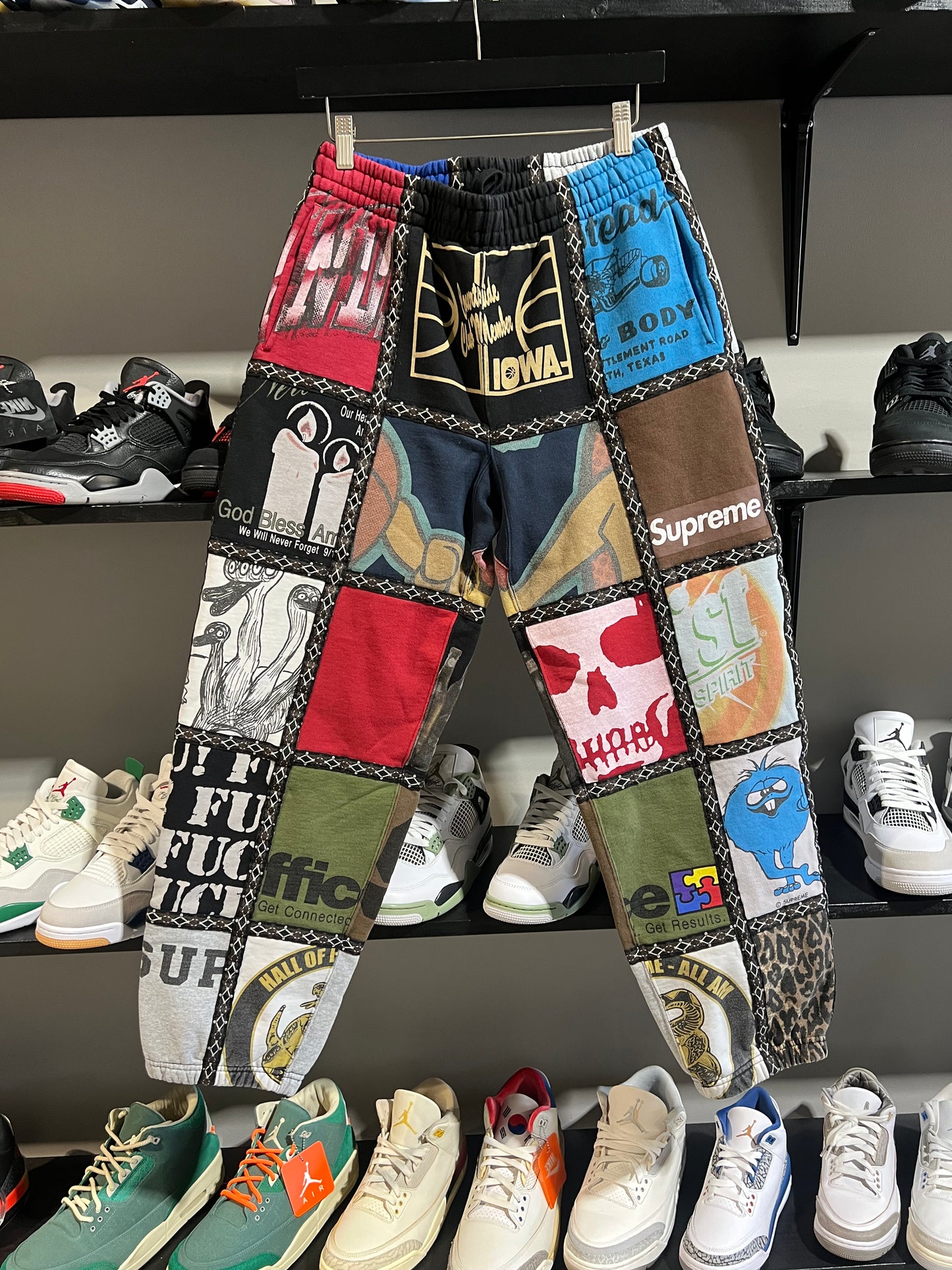 Supreme Number (N)ine Patchwork Sweatpants