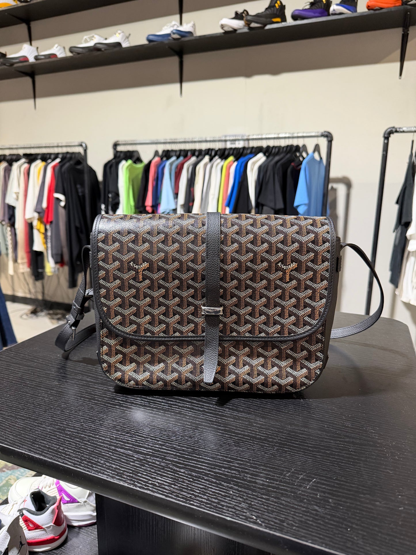Goyard Belbedere Messenger Bag Black